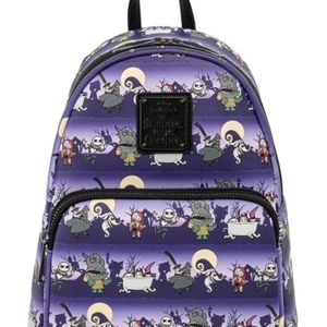LOUNGEFLY Nightmare Before Christmas Halloween Mini Backpack